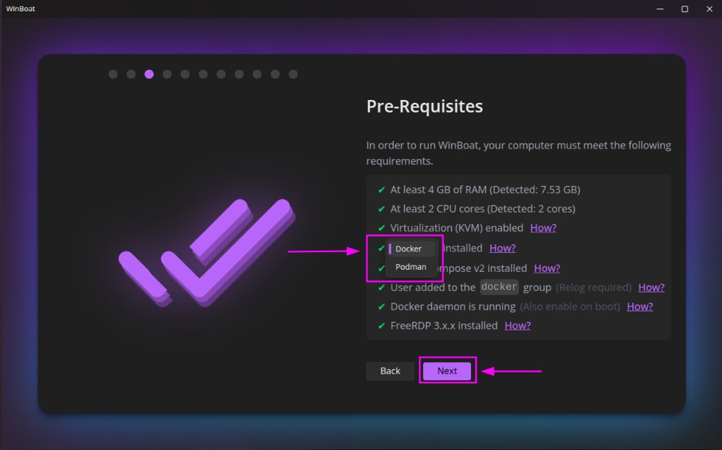 WinBoat Pre-Requisites